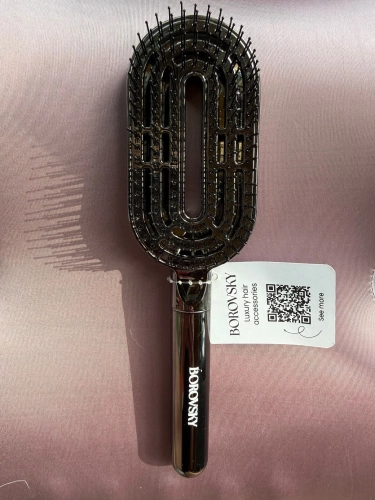 Borovsky Steel Chrome Szczotka do włosów nylonowa