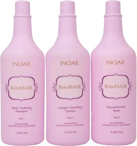 Inoar BotoHair  na włosy Zestaw do odbudowy termicznej 3x1000ml