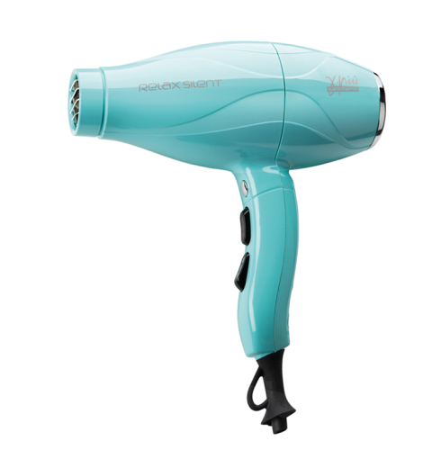 Gamma piu relax silent ionic Bardzo cicha suszarka do włosów z jonizacją 2100W akwamaryna