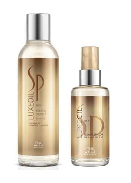 WELLA SP LUXE OIL - Szampon + eliksir do włosów zniszczonych 200ml + 100ml